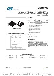STL6N2VH5 datasheet pdf ST Microelectronics