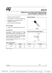 STL73 datasheet pdf ST Microelectronics