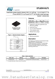STL8DN10LF3 datasheet pdf ST Microelectronics