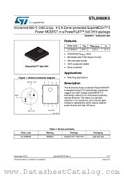 STL8N80K5 datasheet pdf ST Microelectronics