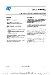 STM32-WMA/DEC datasheet pdf ST Microelectronics