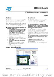 STM3240G-JAVA datasheet pdf ST Microelectronics