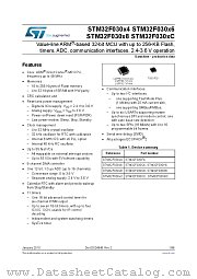 STM32F030K6T6TR datasheet pdf ST Microelectronics
