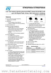 STM32F050K6 datasheet pdf ST Microelectronics