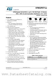 STM32F071CBU6TR datasheet pdf ST Microelectronics