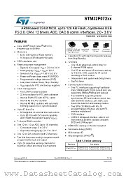 STM32F072VB datasheet pdf ST Microelectronics