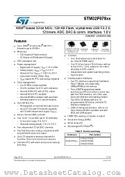 STM32F078VBH6 datasheet pdf ST Microelectronics