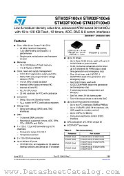 STM32F100C8 datasheet pdf ST Microelectronics
