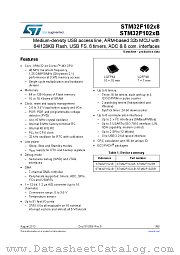 STM32F102C8 datasheet pdf ST Microelectronics