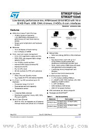 STM32F103T6U6A datasheet pdf ST Microelectronics