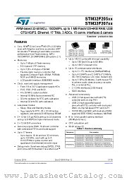 STM32F205RET6TR datasheet pdf ST Microelectronics