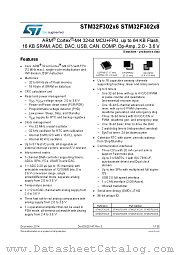 STM32F302C8T6 datasheet pdf ST Microelectronics