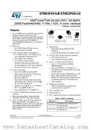 STM32F401CB datasheet pdf ST Microelectronics