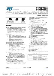 STM32F405VGT6TR datasheet pdf ST Microelectronics