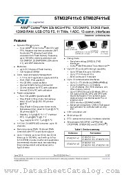 STM32F411VEI6 datasheet pdf ST Microelectronics