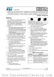 STM32F429VG datasheet pdf ST Microelectronics