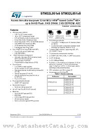 STM32L051R6T6 datasheet pdf ST Microelectronics