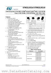 STM32L052K8T6D datasheet pdf ST Microelectronics
