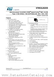 STM32L062K8T6 datasheet pdf ST Microelectronics