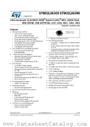 STM32L063C8 datasheet pdf ST Microelectronics