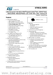 STM32L100RCT6 datasheet pdf ST Microelectronics