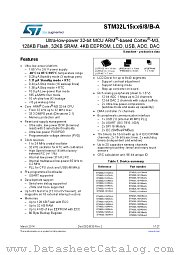STM32L152CB-A datasheet pdf ST Microelectronics