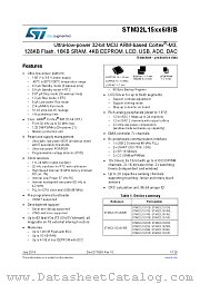 STM32L152RBH6 datasheet pdf ST Microelectronics