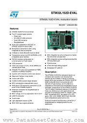 STM32L152D-EVAL datasheet pdf ST Microelectronics