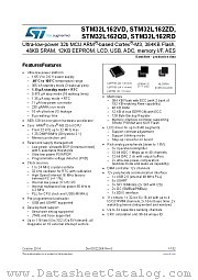 STM32L162RD datasheet pdf ST Microelectronics
