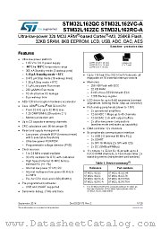 STM32L162RCT6A datasheet pdf ST Microelectronics