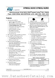 STM32L162VCH6 datasheet pdf ST Microelectronics