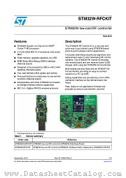 STM32WC-RFCKIT datasheet pdf ST Microelectronics