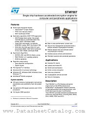 STM7007 datasheet pdf ST Microelectronics