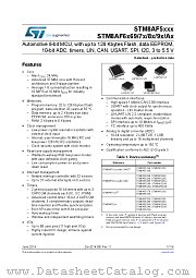 STM8AF52A9 datasheet pdf ST Microelectronics