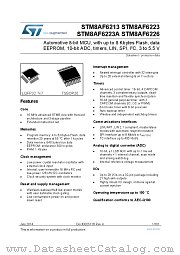 STM8AF6226TDSSSX datasheet pdf ST Microelectronics