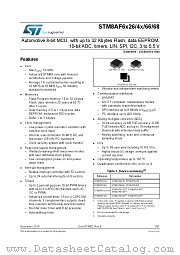 STM8AF6266TCX datasheet pdf ST Microelectronics