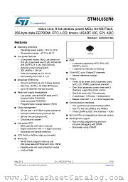STM8L052R8 datasheet pdf ST Microelectronics