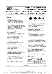STM8L152C8U6 datasheet pdf ST Microelectronics