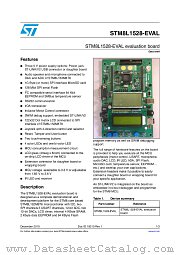 STM8L1528-EVAL datasheet pdf ST Microelectronics