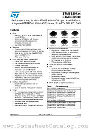STM8S207C8T6 datasheet pdf ST Microelectronics