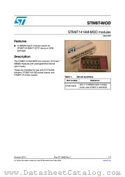 STM8T-MOD datasheet pdf ST Microelectronics