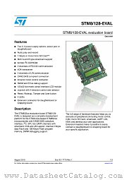 STM8/128-EVAL datasheet pdf ST Microelectronics