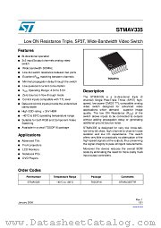 STMAV335 datasheet pdf ST Microelectronics