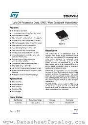 STMAV340 datasheet pdf ST Microelectronics