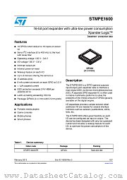 STMPE1600QTR datasheet pdf ST Microelectronics