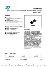 STMPE1601 datasheet pdf ST Microelectronics