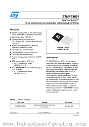 STMPE1801BJR datasheet pdf ST Microelectronics
