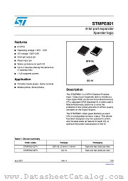 STMPE801 datasheet pdf ST Microelectronics