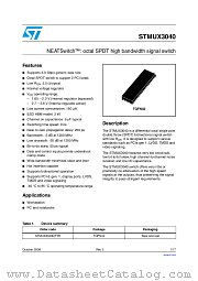 STMUX3040 datasheet pdf ST Microelectronics