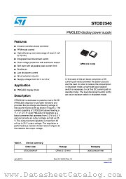 STOD2540 datasheet pdf ST Microelectronics